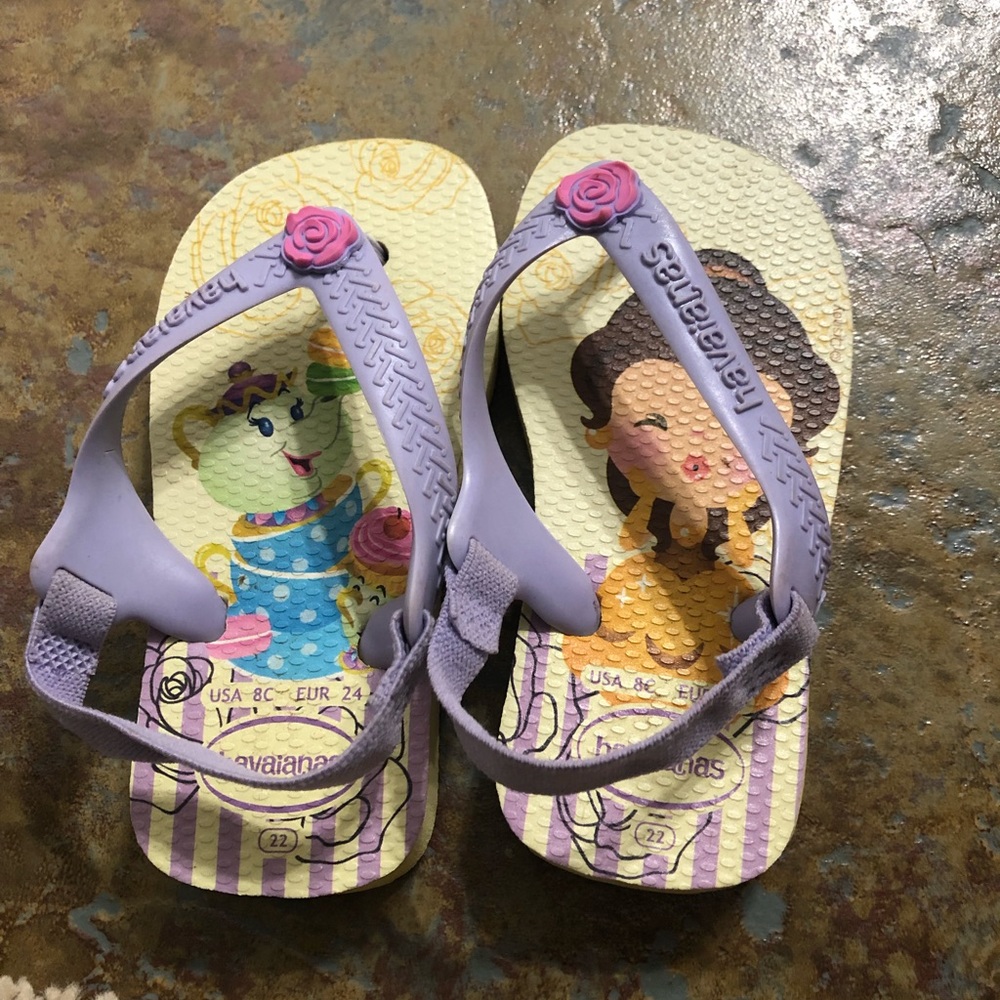 Havianas Slippers- toddler princess